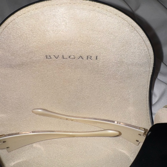 Bvlgari 651B 945/13 Shield Sunglasses Brown / Swarovski Crystals - Picture 5 of 10